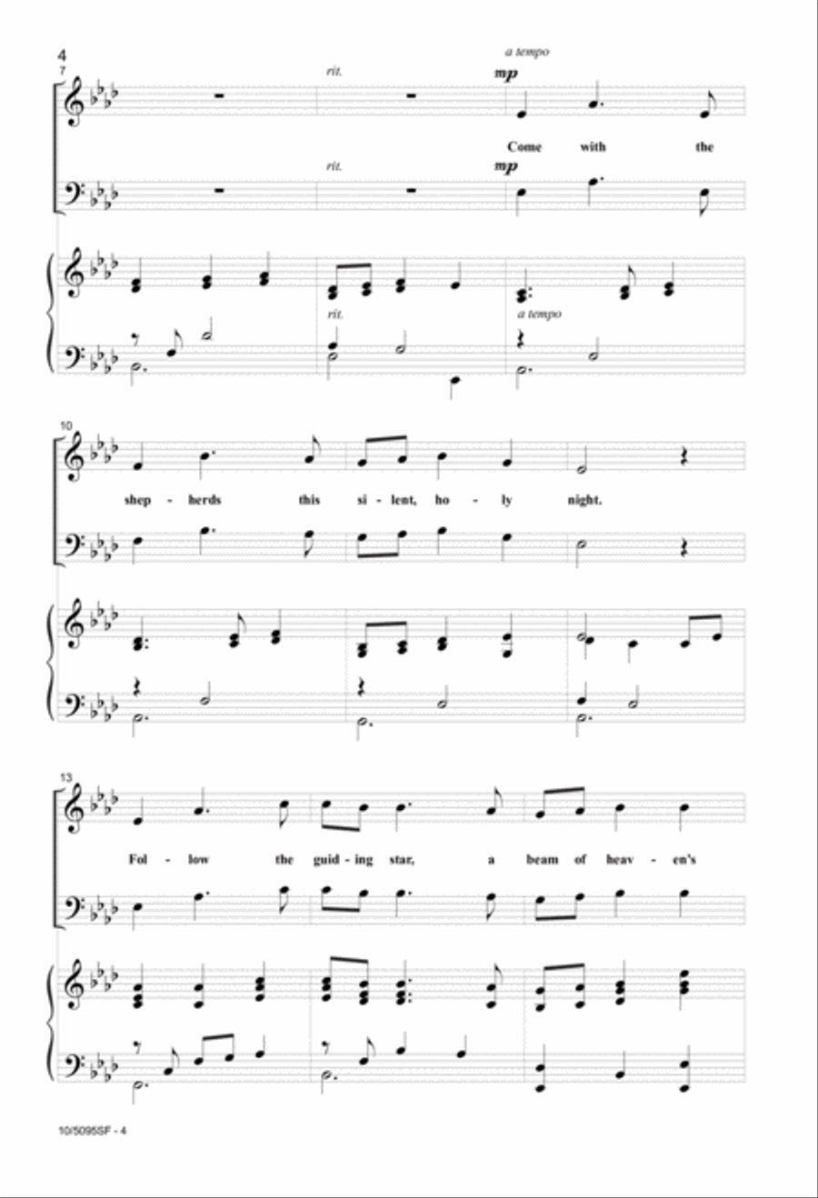 Kneel With the Shepherds 3-Part scores gallery preview page 3