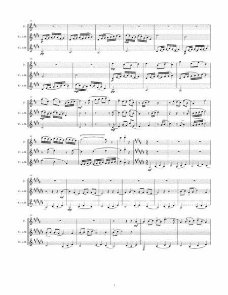 Trio for Flute and Two Clarinets image number null