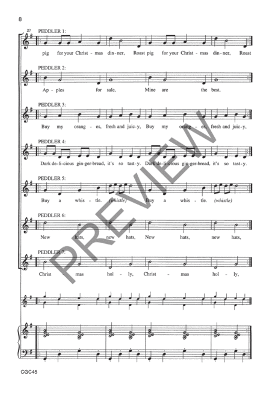 Why the Chimes Rang Preview Kit (Score & CD) Choir scores gallery preview page 9