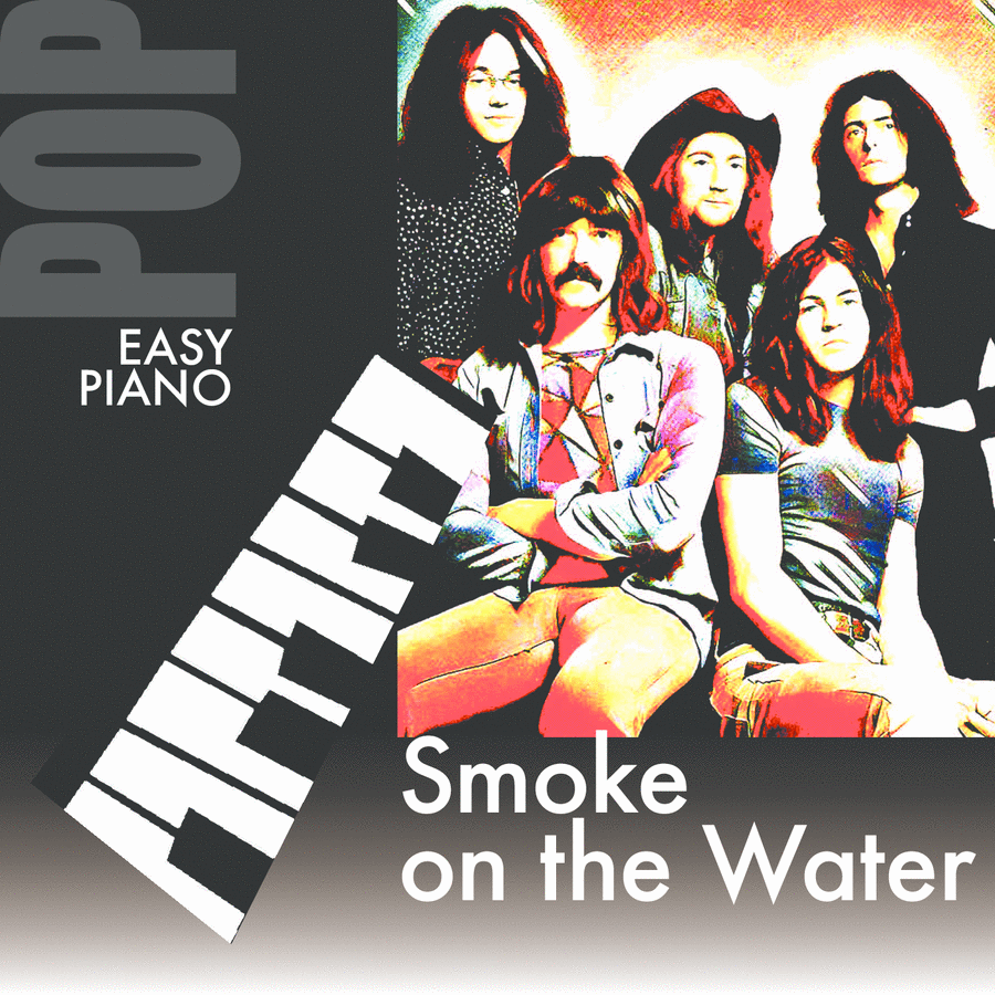 Smoke On The Water Easy Piano scores gallery preview page 1