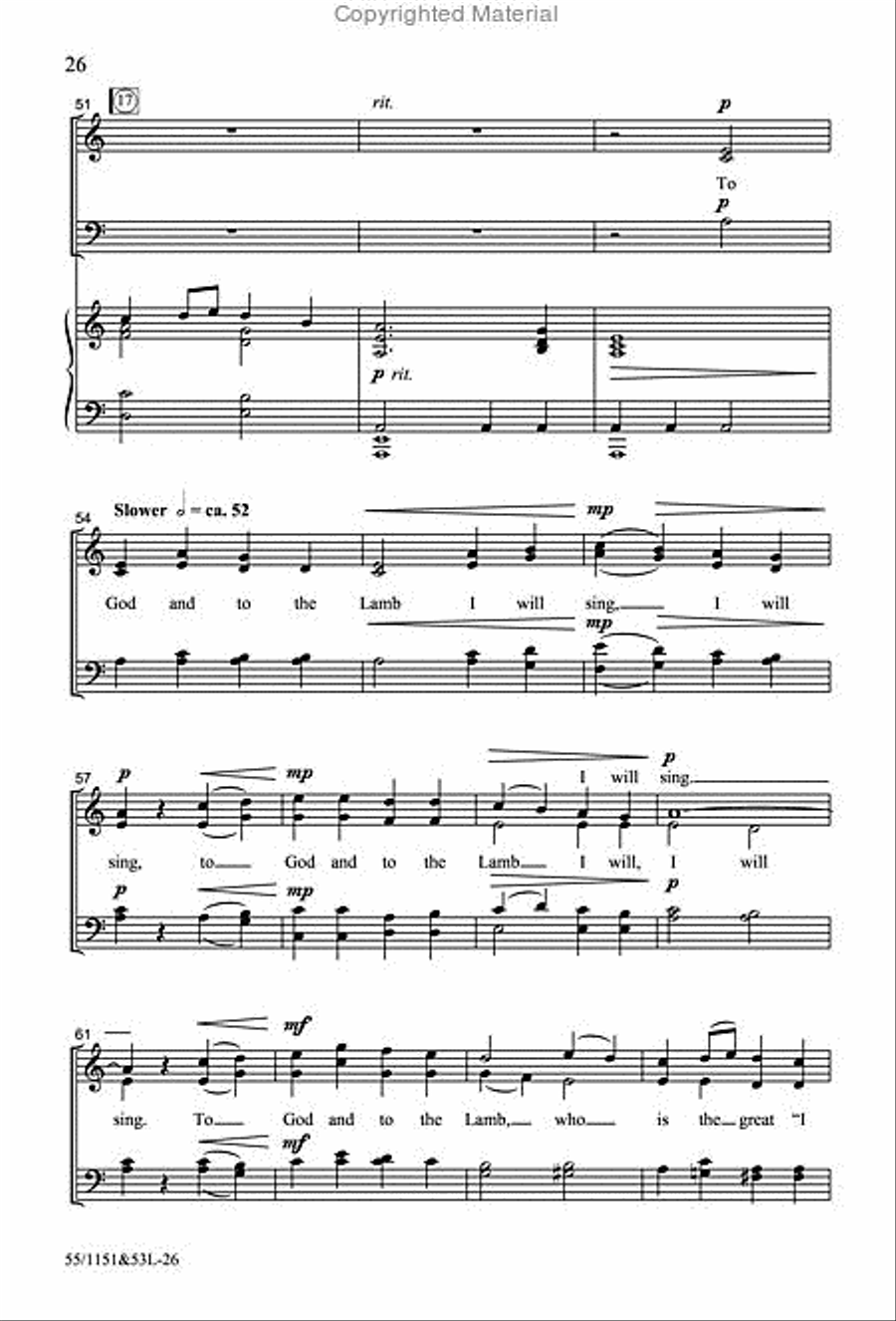 The Way of the Cross Leads Home 4-Part scores gallery preview page 11