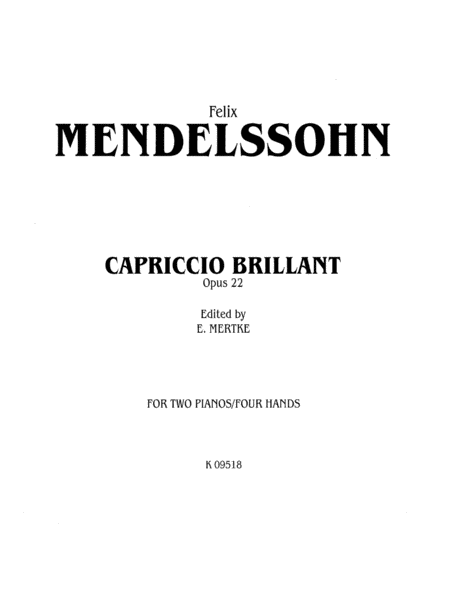 Capriccio Brillante, Op. 22