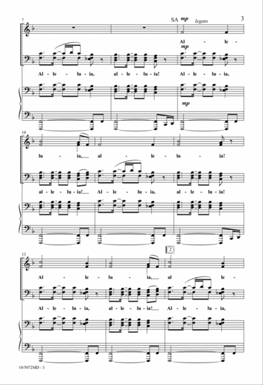 All Creatures Praise Him 4-Part scores gallery preview page 3