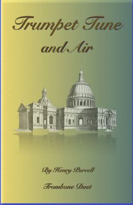 Book cover for Trumpet Tune and Air, by Purcell; Trombone Duet