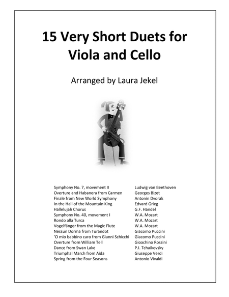 15 Very Short Arrangements of Orchestra Classics - Duets for Viola and Cello