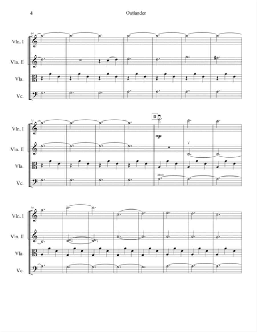 Dance Of The Druids Dance Of The Druids String Quartet scores gallery preview page 5