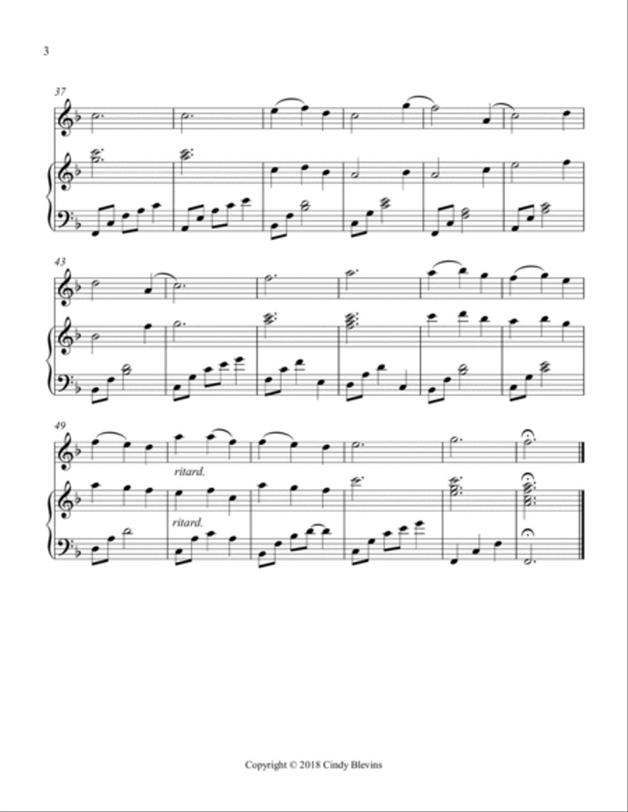 The Summer of Mars, for Harp and Violin String Duet scores gallery preview page 4