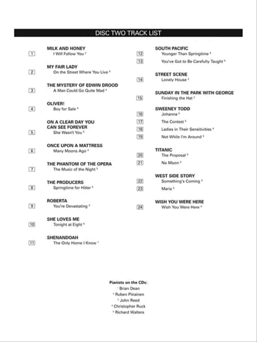 Musical Theatre for Classical Singers Voice scores gallery preview page 4