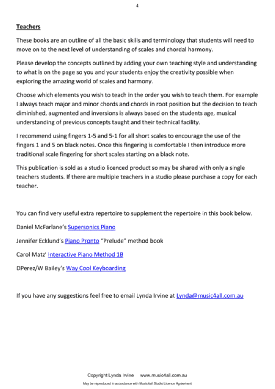 Brag Tag This Early Beginner Scale & Chord Book Voice scores gallery preview page 4