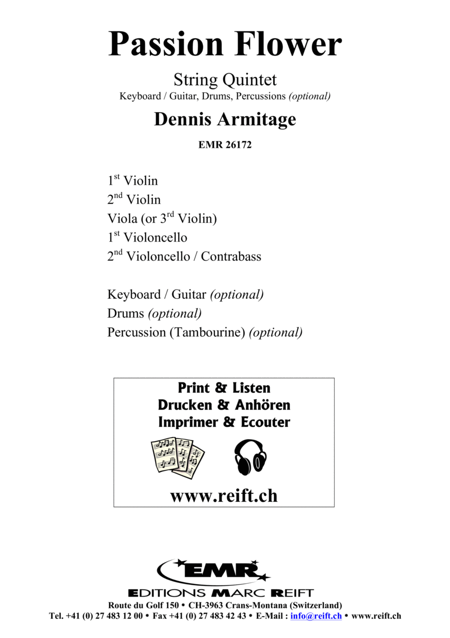 Passion Flower Passion Flower Bass Guitar scores gallery preview page 1
