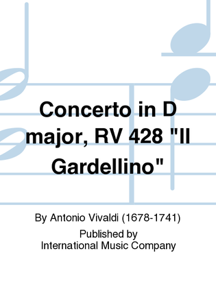 Book cover for Concerto In D Major, Rv 428 Il Gardellino