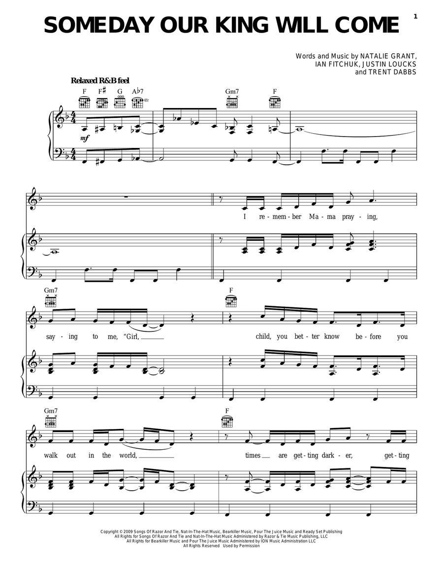 Someday Our King Will Come Acoustic Guitar scores gallery preview page 1