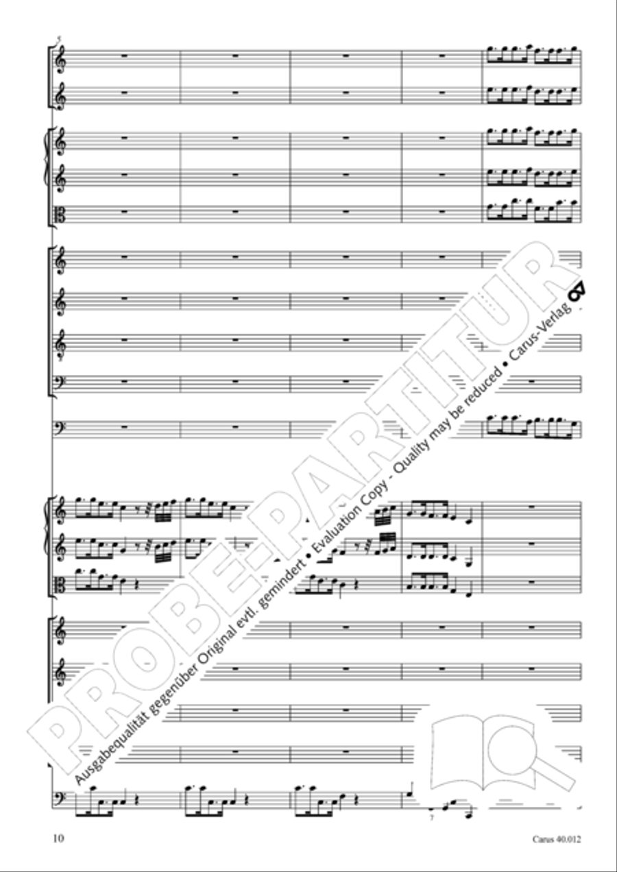 Beatus vir (How blest is he) Psalm 111 4-Part scores gallery preview page 11
