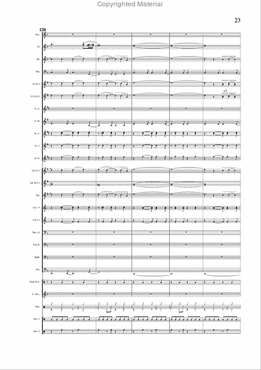 Salvador Medley Concert Band scores gallery preview page 16