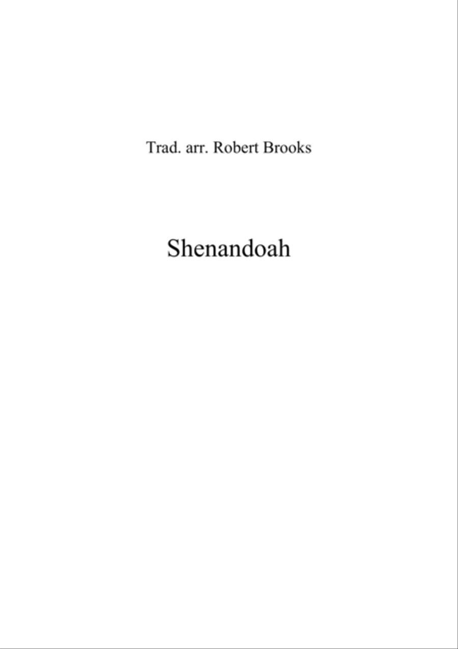 Shenandoah Shenandoah Divisi scores gallery preview page 1