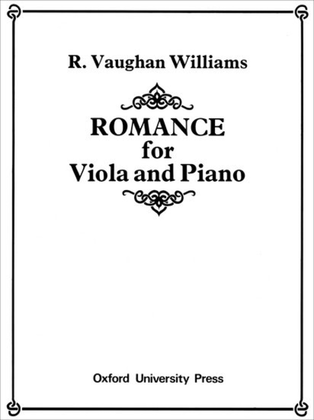 Book cover for Romance for Viola and Piano