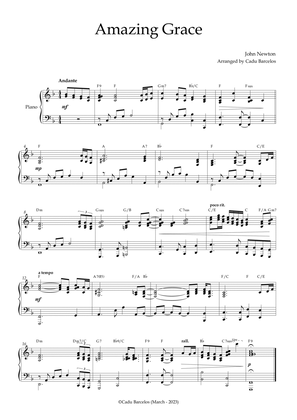 Book cover for Amazing Grace (Piano intermediate 3) Chords