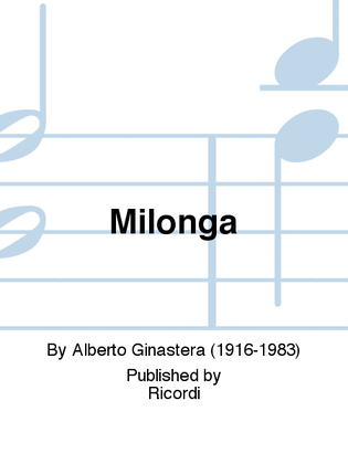Book cover for Milonga