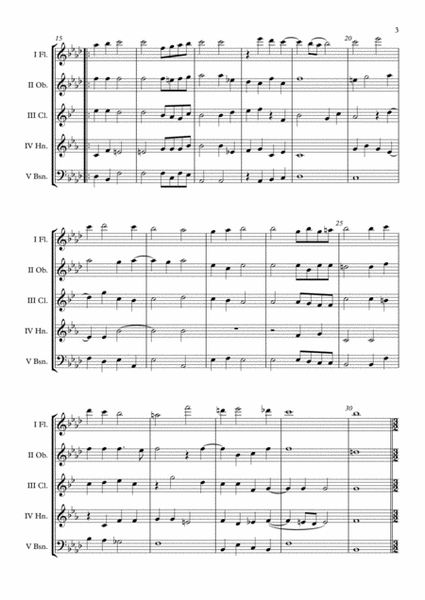 Also hat Gott die Welt geliebt SWV 380 (Heinrich Schütz) Wind Quintet arr. Adrian Wagner image number null