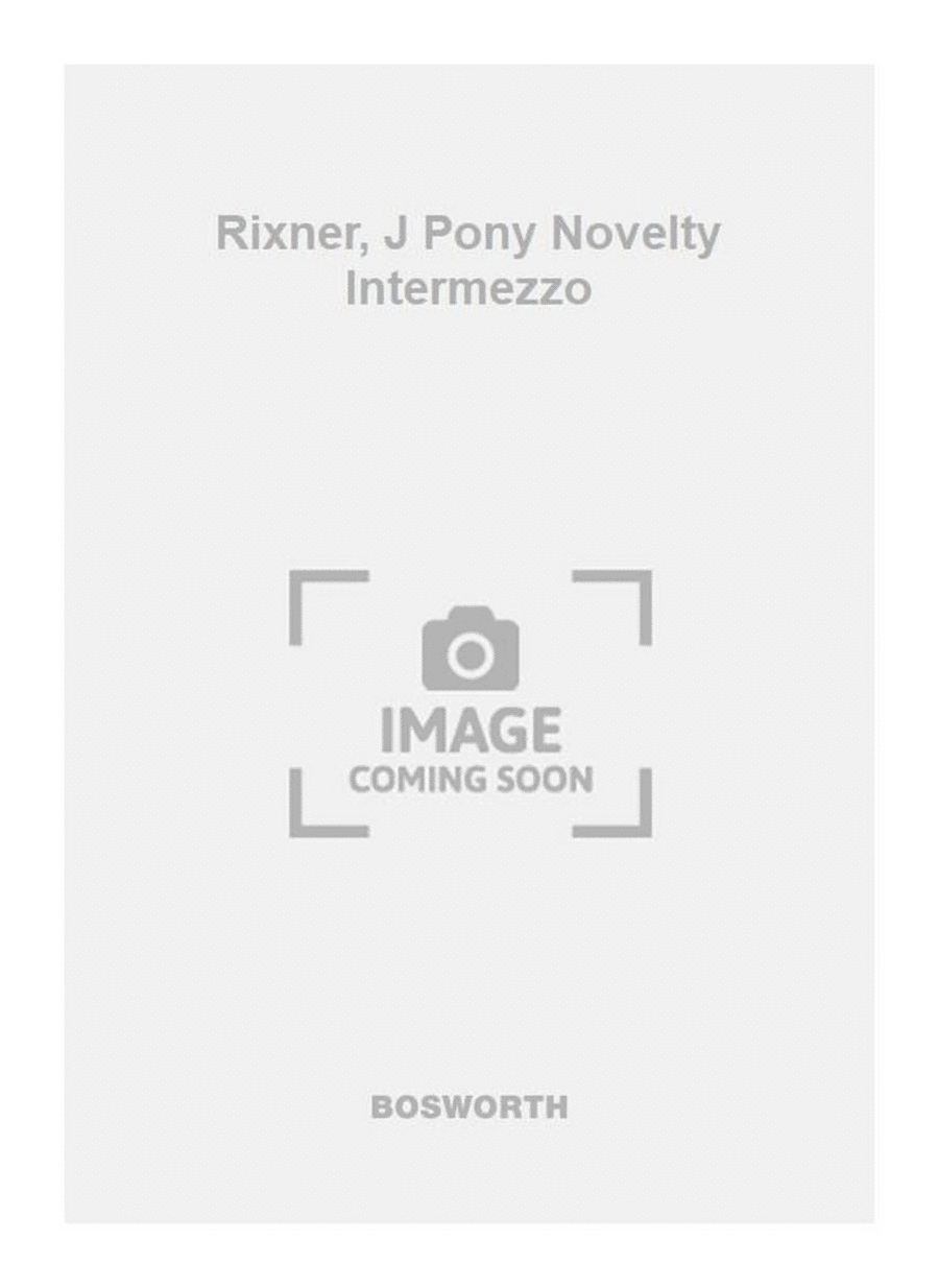 Rixner, J Pony Novelty Intermezzo Piano Solo scores gallery preview page 1