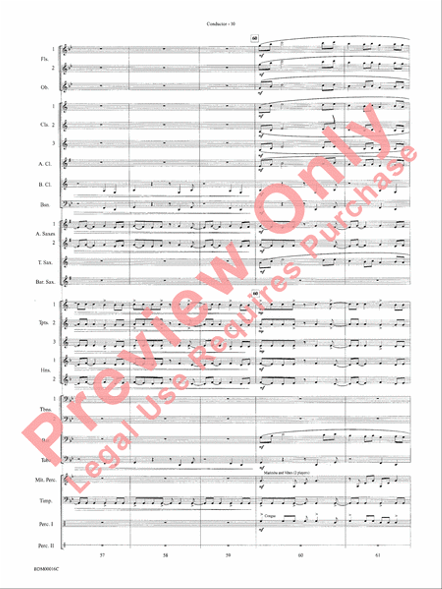To Challenge the Sky and Heavens Above Concert Band scores gallery preview page 13