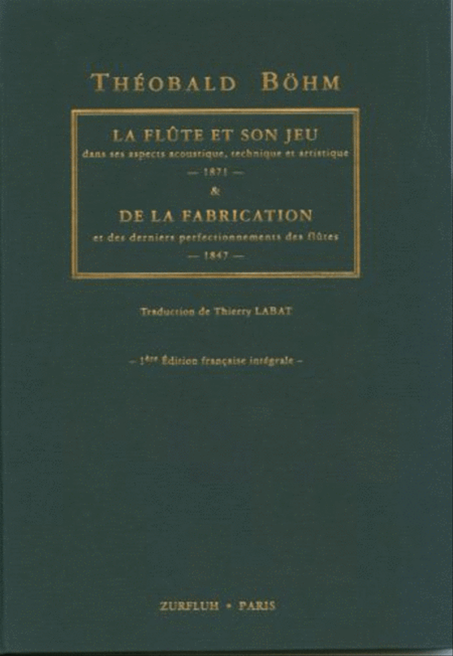 La Flûte et son jeu & de la fabrication et des drniers perfectionnments Book scores gallery preview page 1