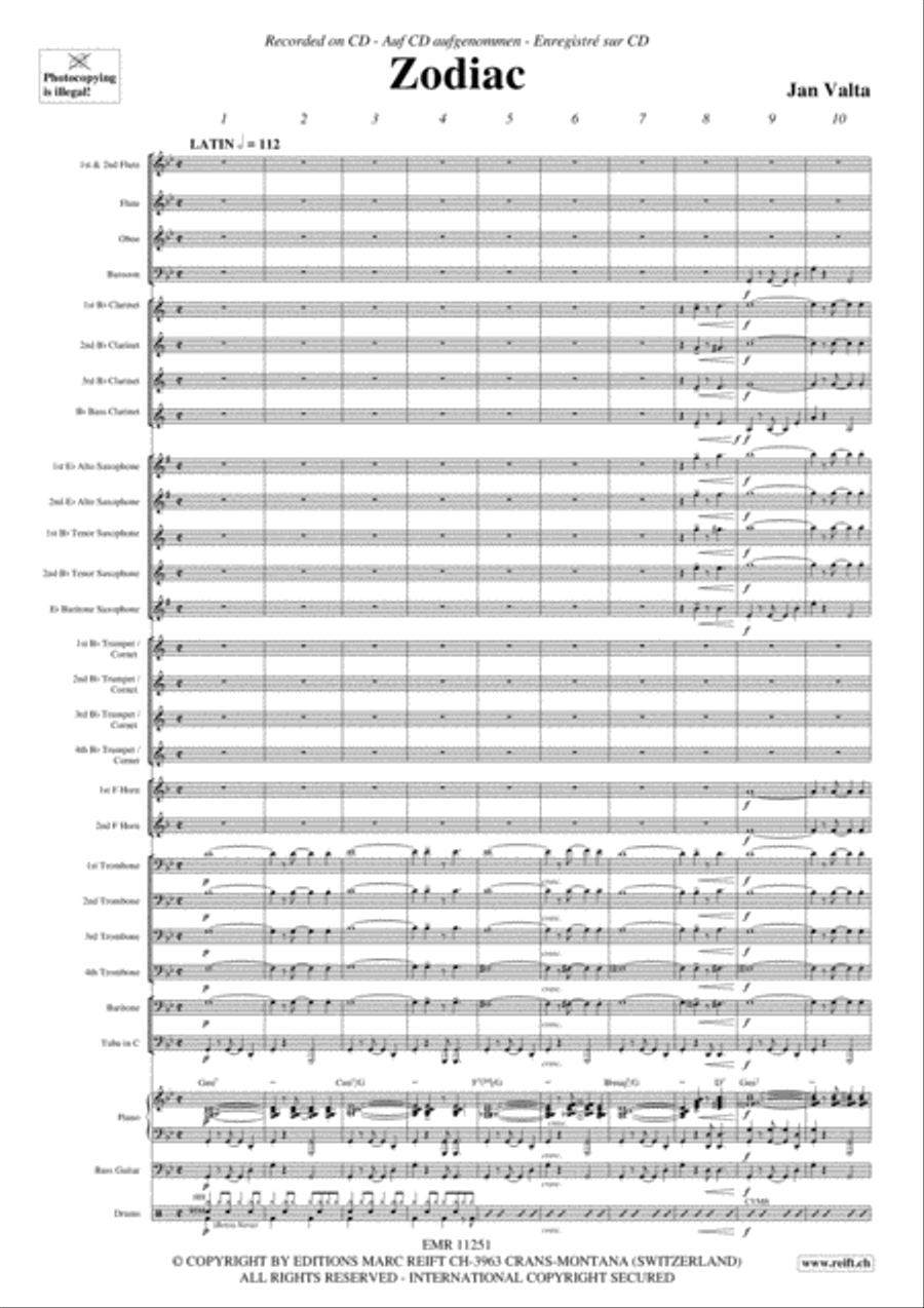 Zodiac Concert Band scores gallery preview page 4