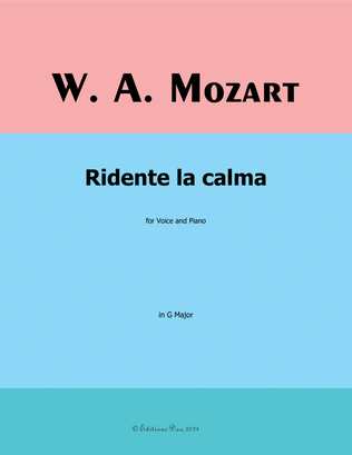 Ridente la calma, by Mozart, in G Major