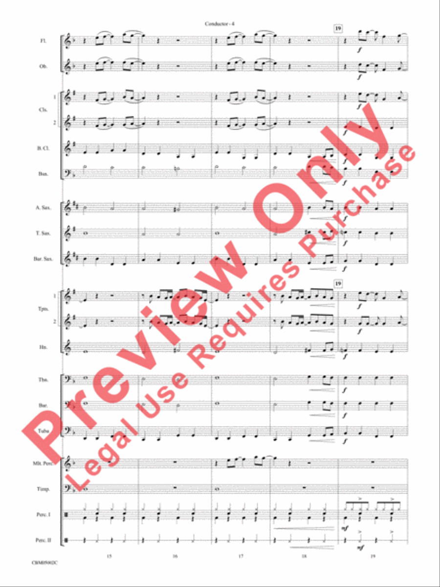 Boulevard of Broken Dreams Concert Band scores gallery preview page 6