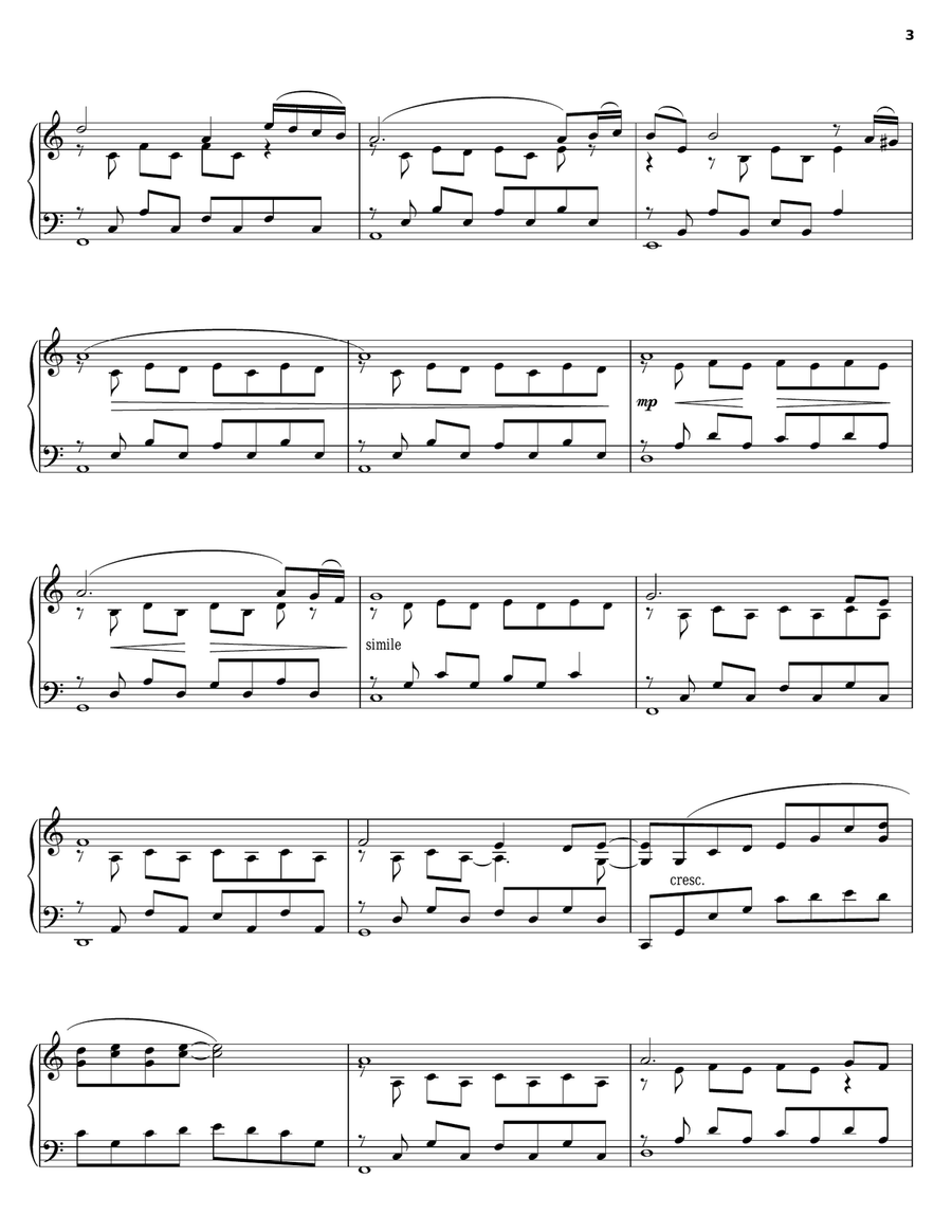 'Til Time and Times Are Done Piano Solo scores gallery preview page 3