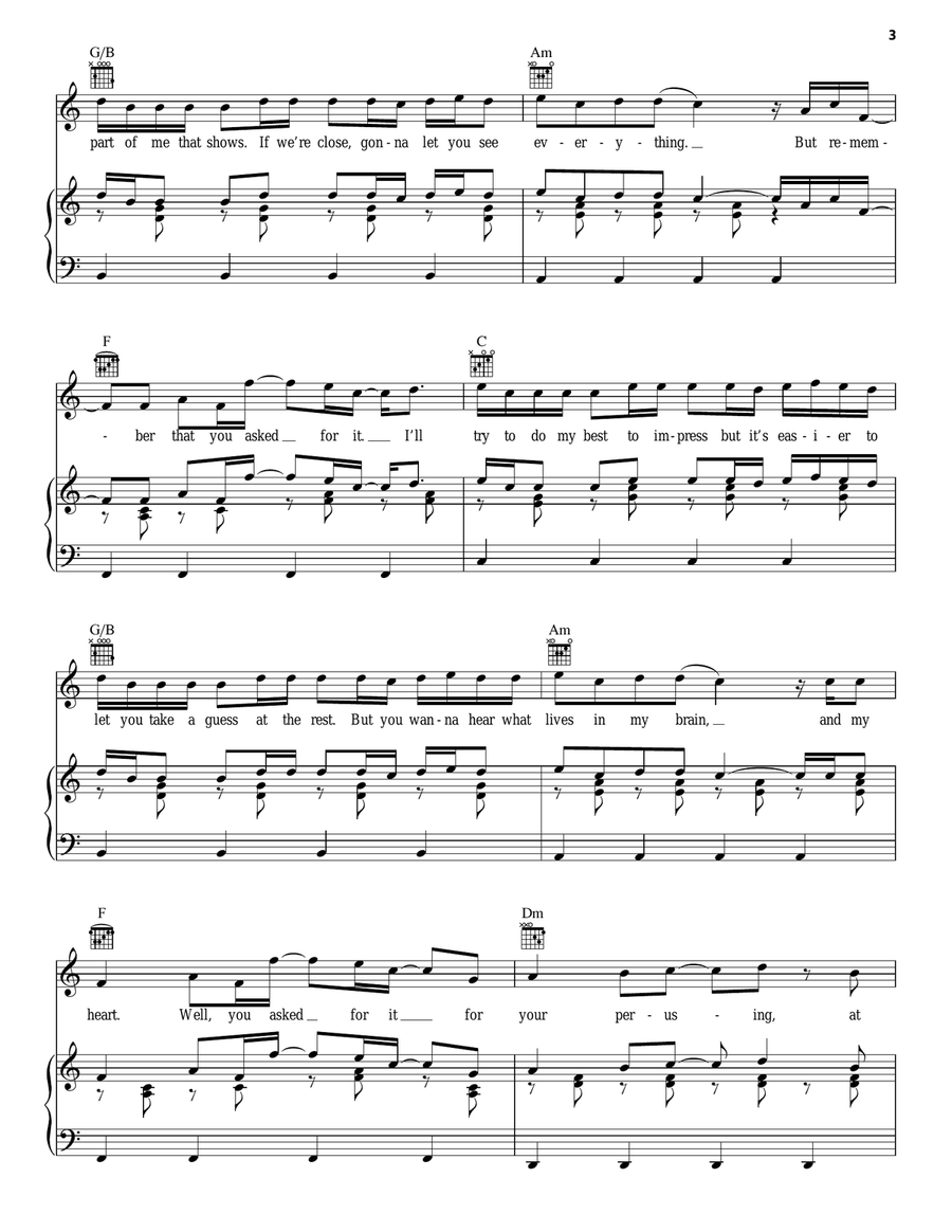 Introducing Me (from Camp Rock 2) Piano, Vocal, Guitar scores gallery preview page 3