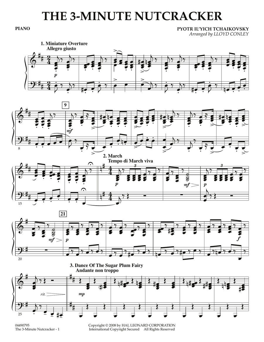The 3-Minute Nutcracker - Piano Orchestra scores gallery preview page 1