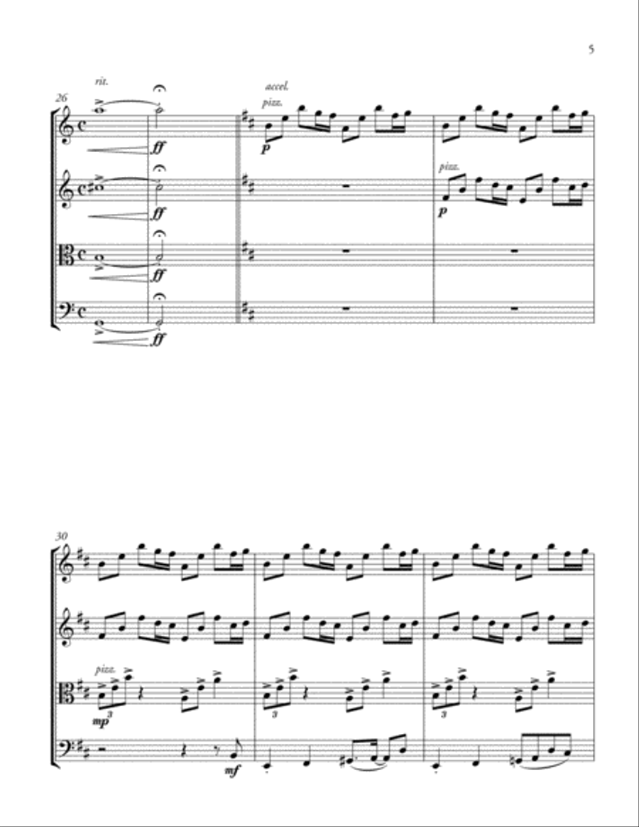String Quartet (2010) String Quartet (2010) String Quartet scores gallery preview page 5