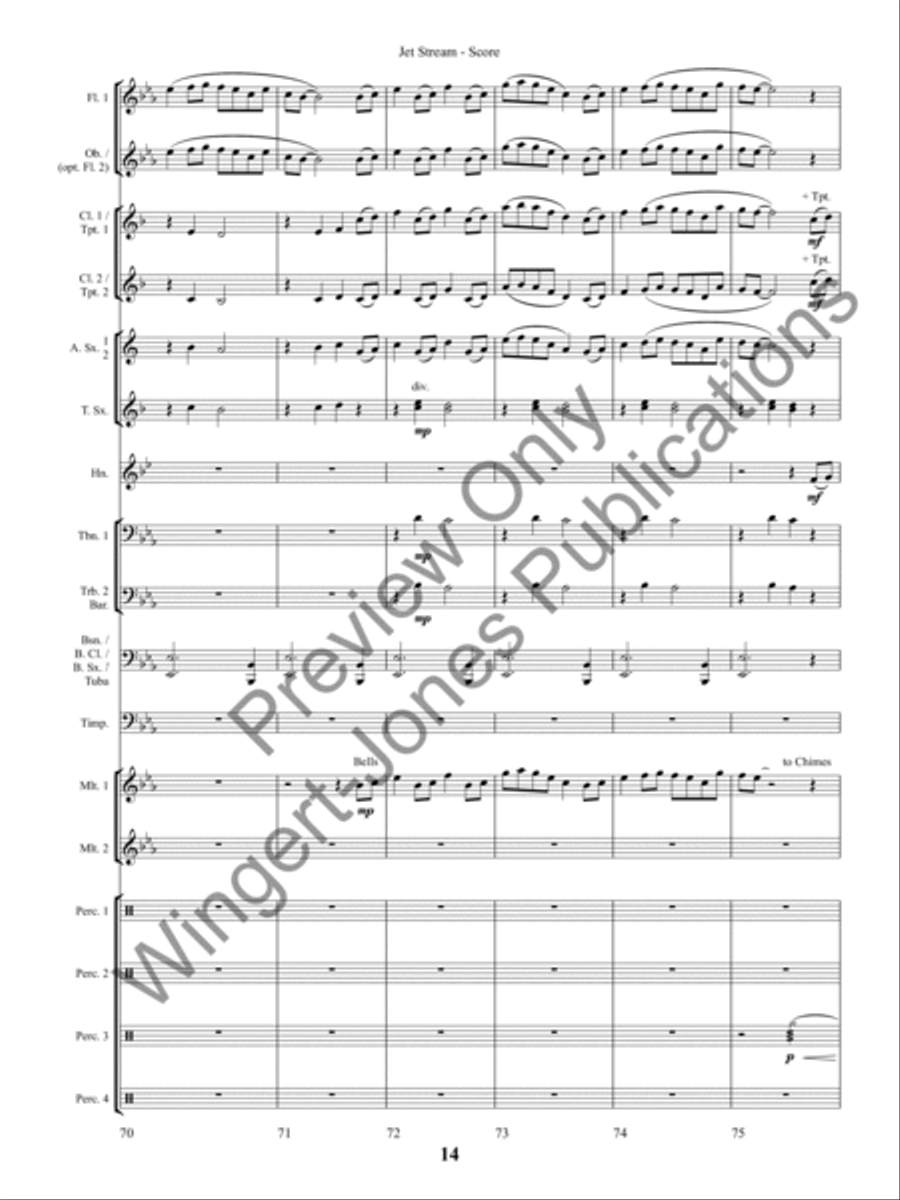 Jet Stream (Score) Concert Band scores gallery preview page 17