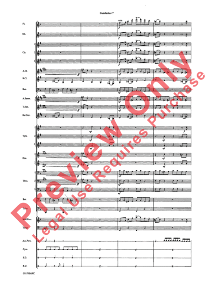 Mancini Magic Concert Band scores gallery preview page 10