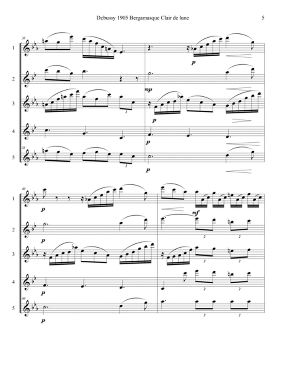 Debussy 1905 Clair de lune