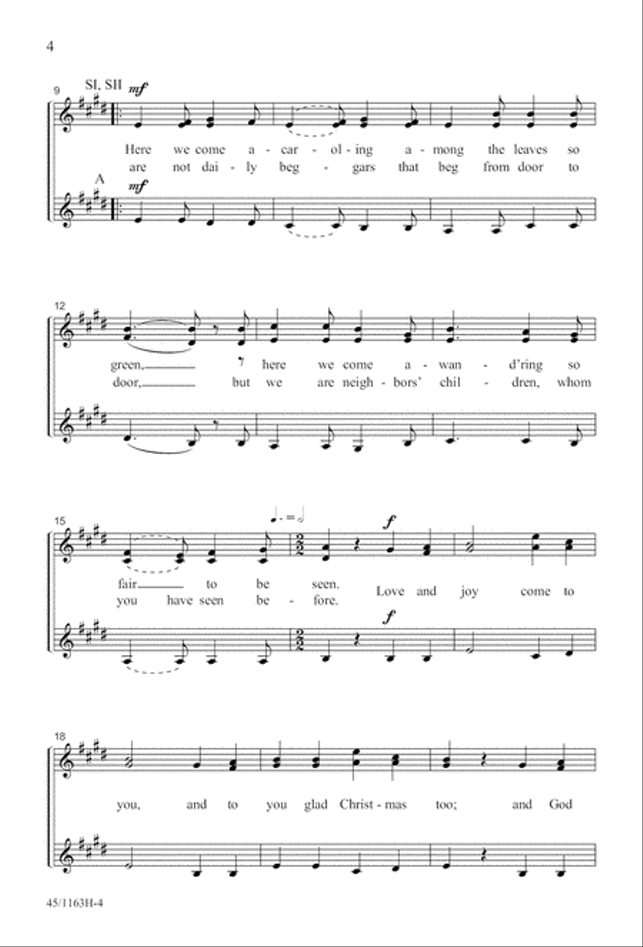 A-Caroling We Go! SSA scores gallery preview page 4