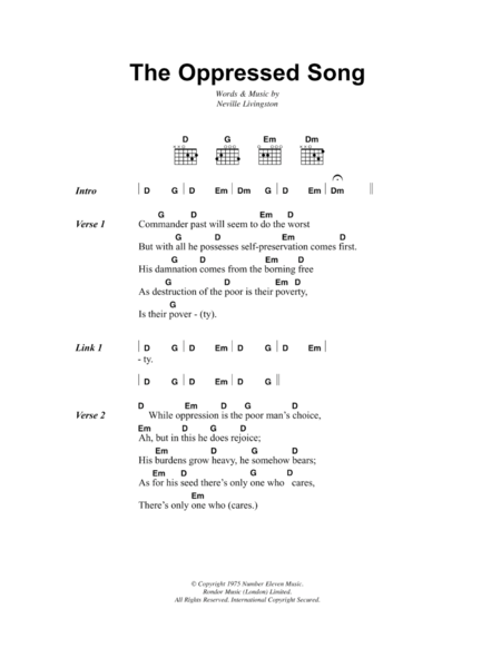 The Oppressed Song