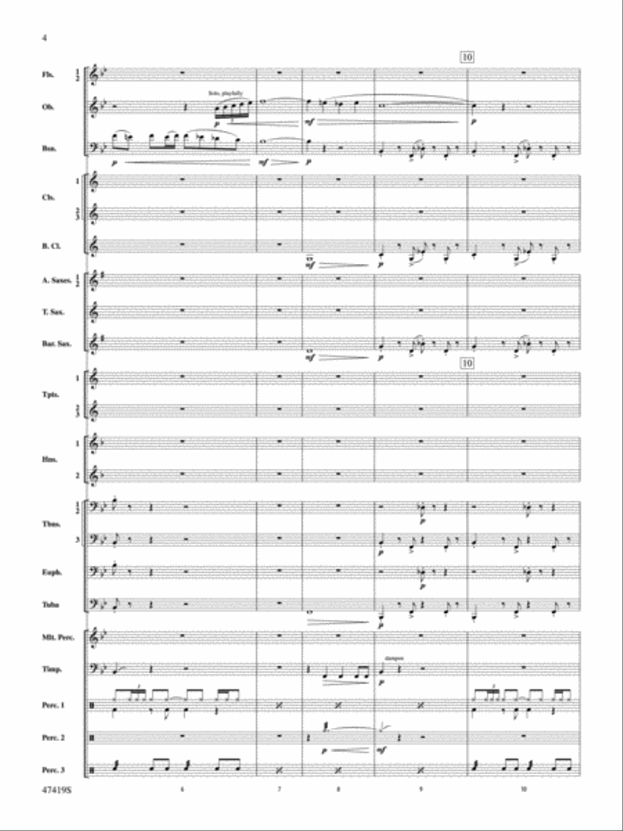 Habanera: Score Concert Band scores gallery preview page 4