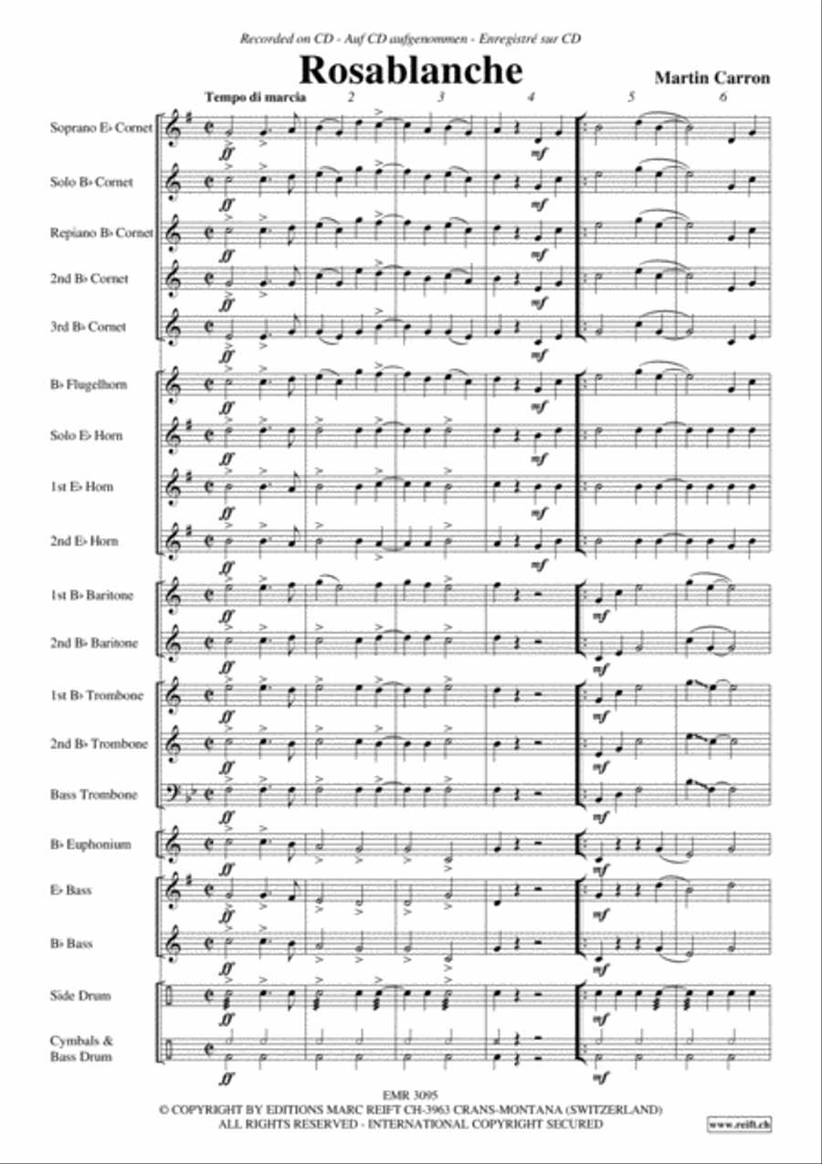 Rosablanche Brass Band scores gallery preview page 4
