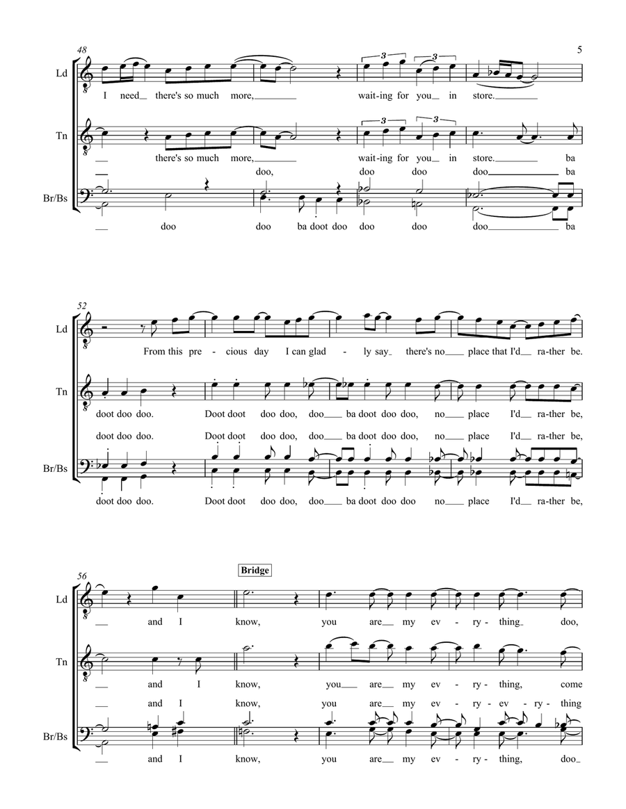 Let It Snow TTBB scores gallery preview page 5