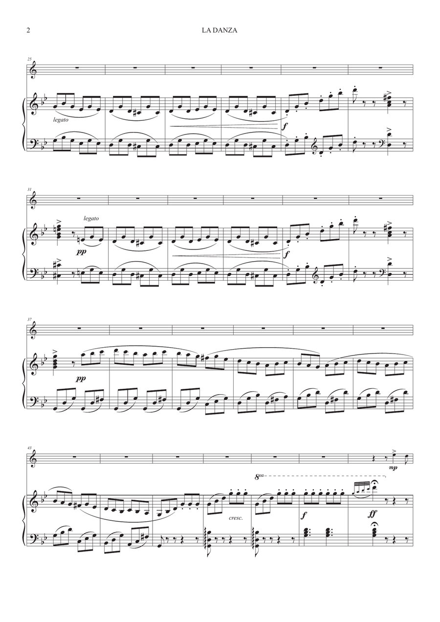 La Danza (Neapolitan Tarantella) for Trumpet and Piano Trumpet Solo scores gallery preview page 2