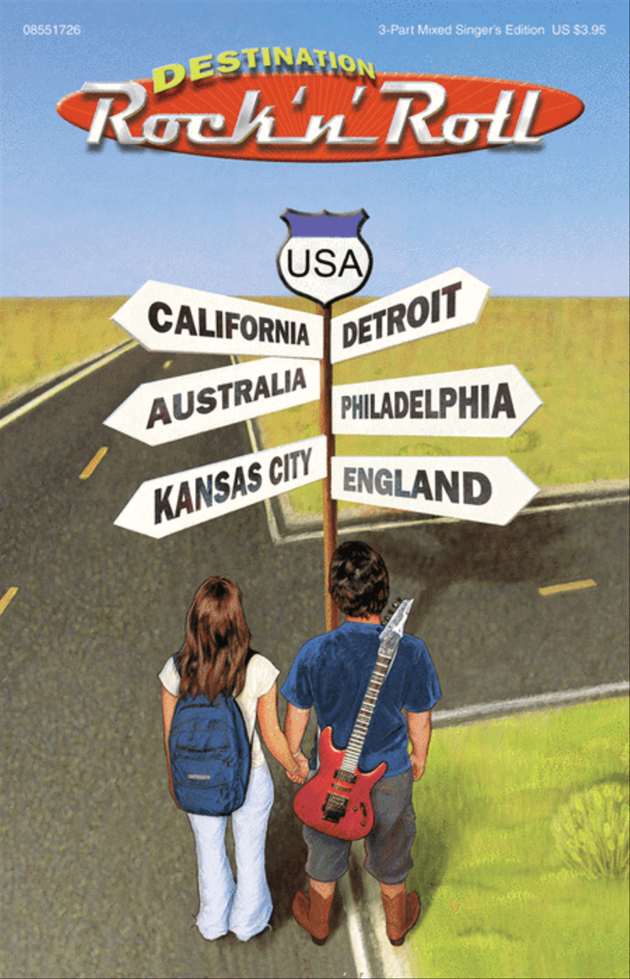 Destination Rock 'n' Roll (Choral Revue) 3-Part scores gallery preview page 1