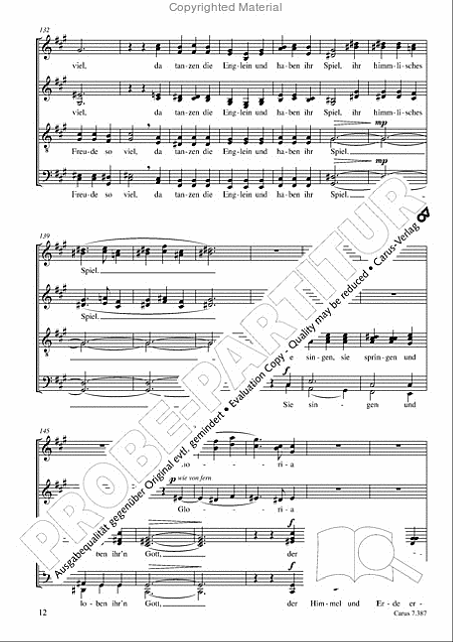 O Freude uber Freude 4-Part scores gallery preview page 13