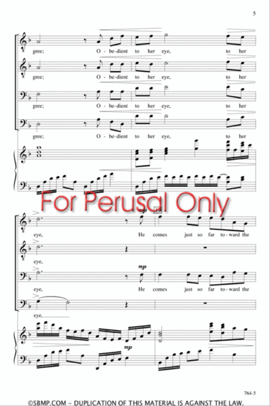 The Moon is Distant from the Sea - TTBB Octavo TTBB scores gallery preview page 4