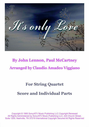 Book cover for It's Only Love