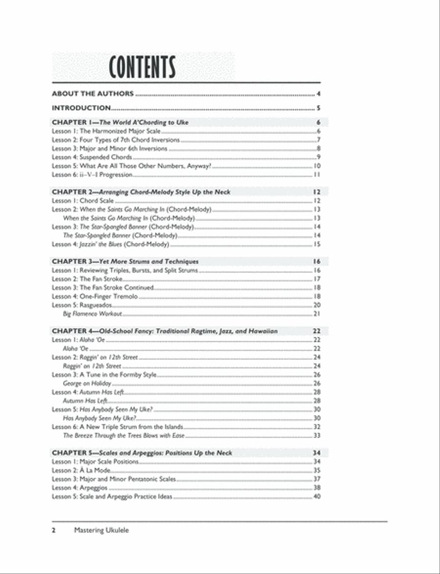 The Complete Ukulele Method -- Mastering Ukulele Ukulele scores gallery preview page 2
