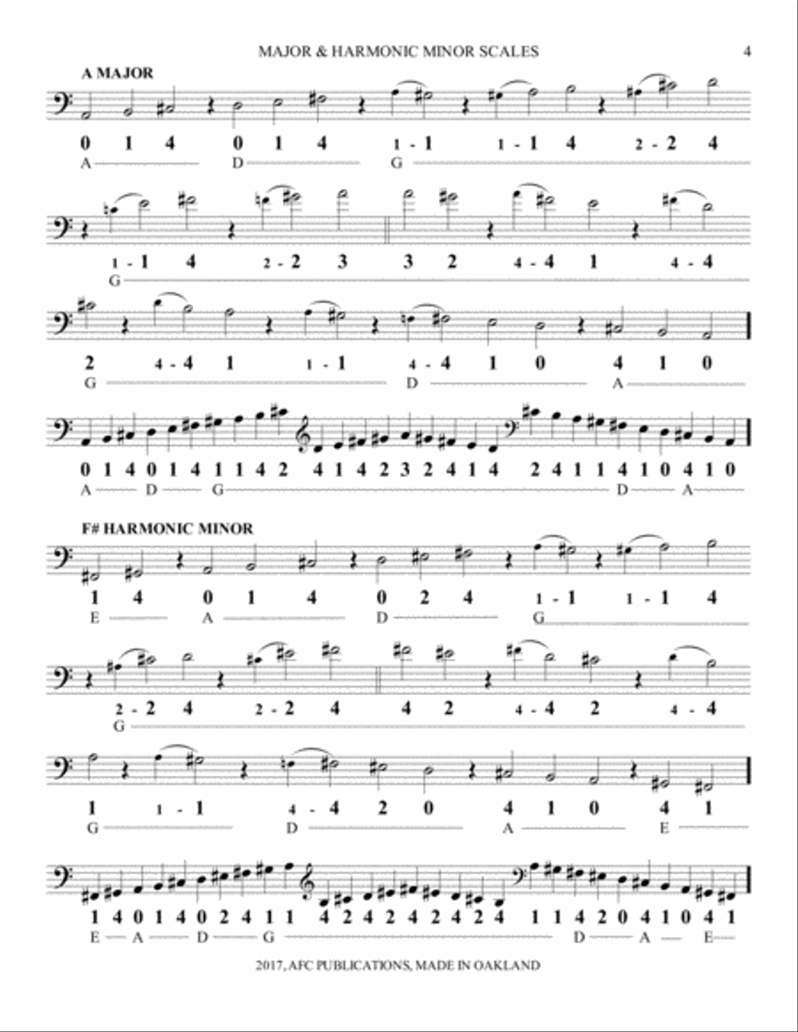 Pre-Shift Practice with Scales Double Bass scores gallery preview page 5