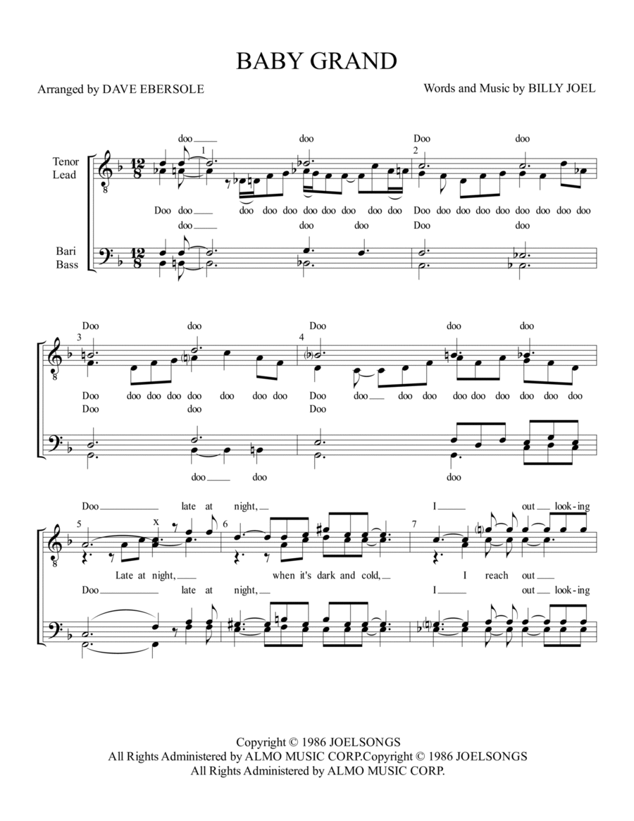 Baby Grand Baby Grand TTBB scores gallery preview page 1