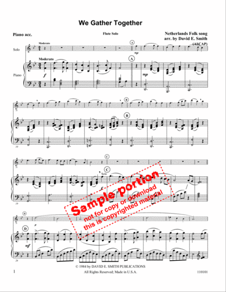 We Gather Together We Gather Together Oboe scores gallery preview page 2